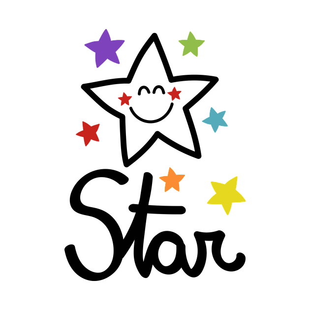 Star lettering in black by JoanaJuheLaju1