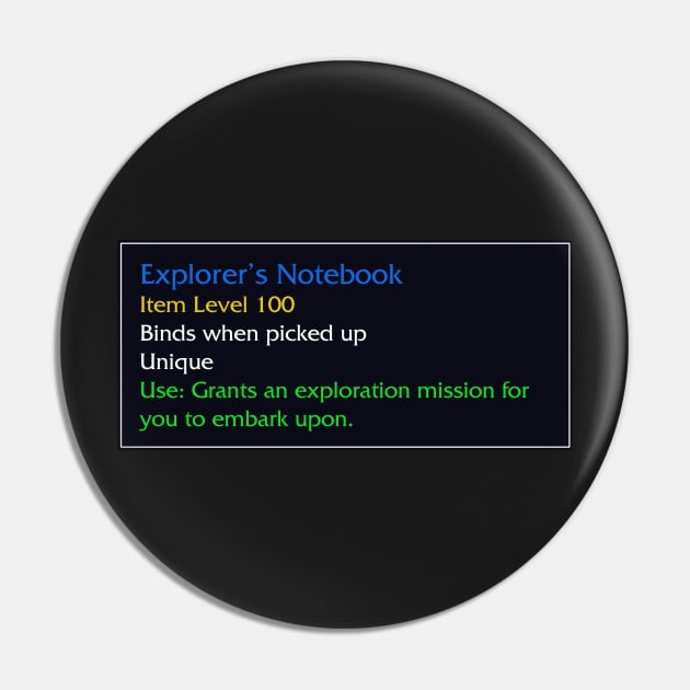 Explorer's Notebook Pin by snitts