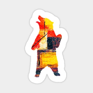 Colorful Bear Magnet