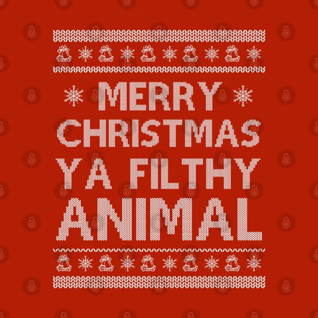 Merry Christmas Ya Filthy Animal by Trendsdk