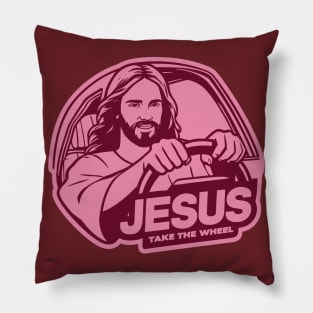 Jesus Take The Wheel Pillow