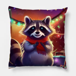 Cute Raccoon Pillow