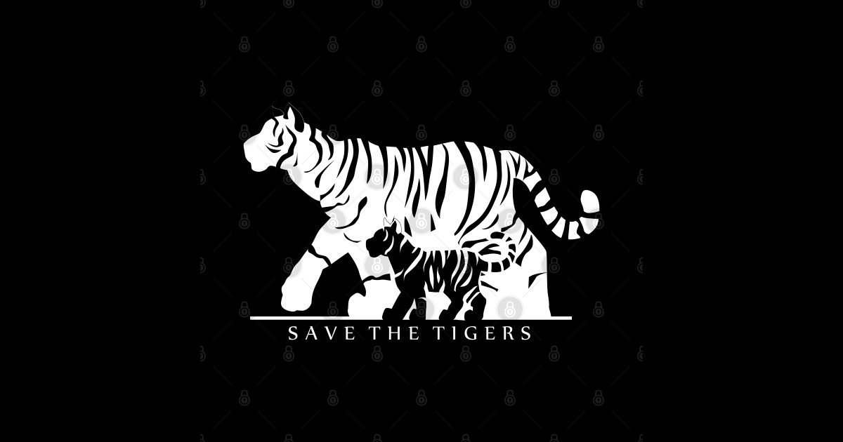 Save The Tigers Black Tigers Posters And Art Prints Teepublic