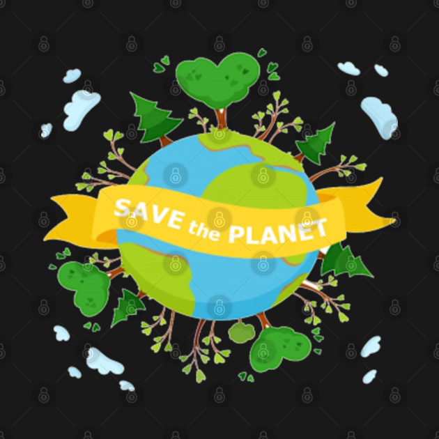 SAVE THE PLANET T-SHIRT FOR EARTH DAY 50th ANNIVERSARY by kedesign1