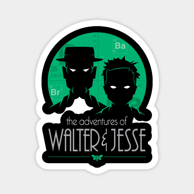 The Adventures of Walt and Jesse VARIANT Magnet by FrozenNorth