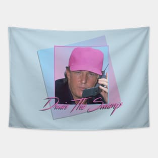 Drain The Swamp - Donald Trump Vapowave Tapestry