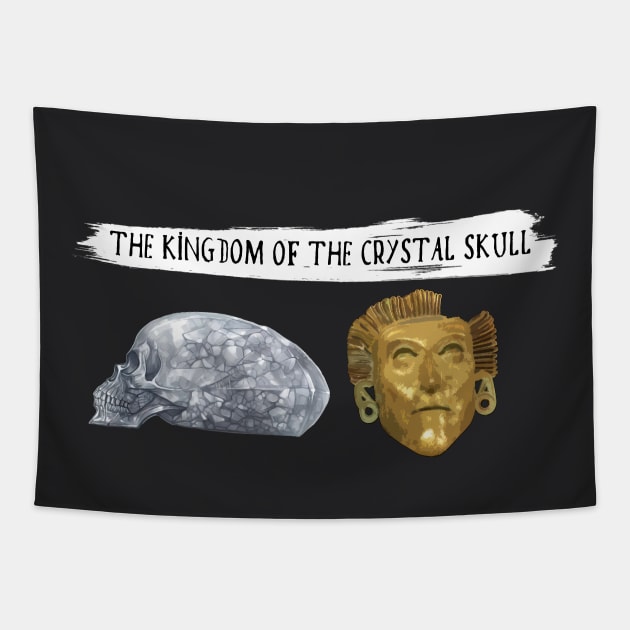 Crystal Skull Artifacts Tapestry by Buff Geeks Art