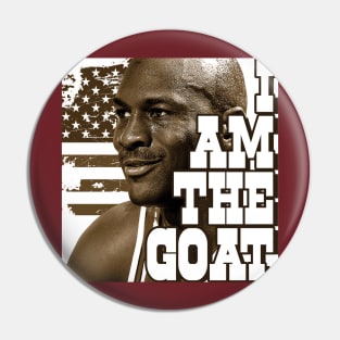 I am the GOAT T Shirt for honor to great Michael Jordan Pin