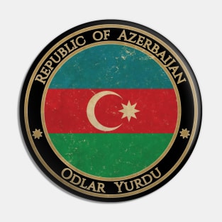 Vintage Republic of Azerbaijan Asia Asian Flag Pin