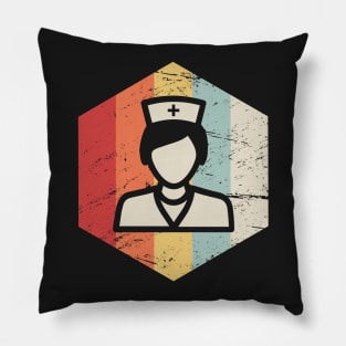 Vintage 70s Nurse Icon Pillow