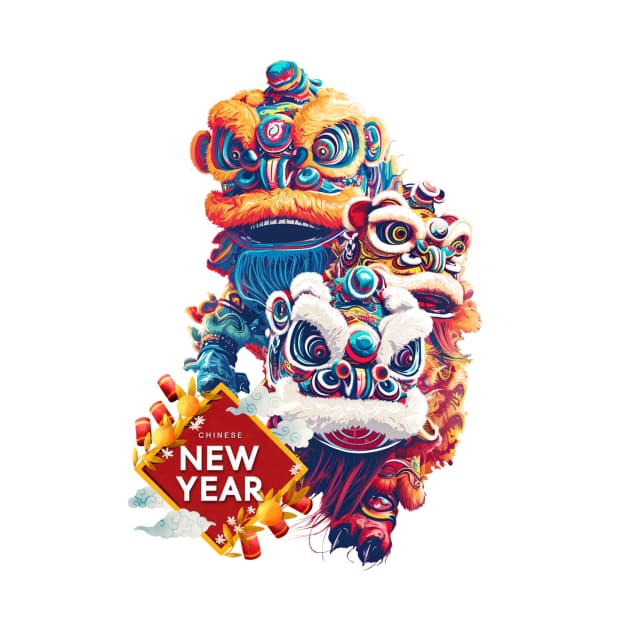 Chinese New Year Extravaganza: Lion Dance Fiesta of Happiness & Fortune by YUED