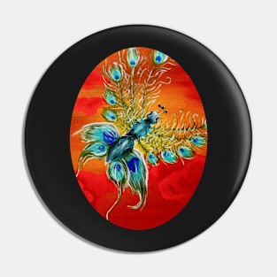 peacockbuttefly Pin