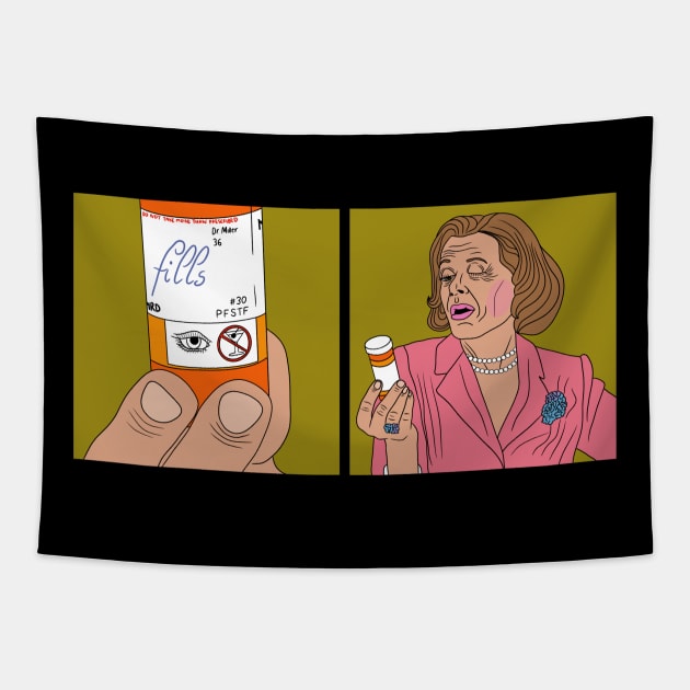 "Drowsy Eye" Lucille Tapestry by motelgemini