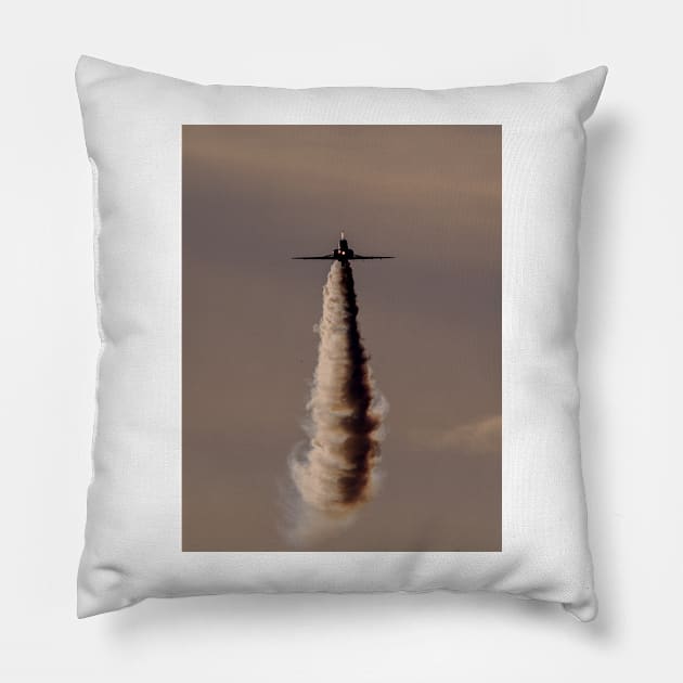 Red Arrow Hawk head-on Pillow by captureasecond