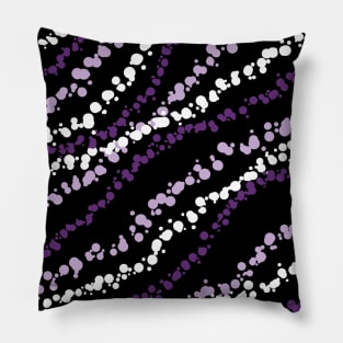 Dotty Purple Line Pattern Pillow
