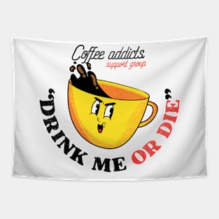 COFFEE ADDICTS Tapestry