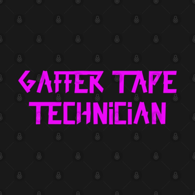 Gaffer tape technician Pink Tape by sapphire seaside studio