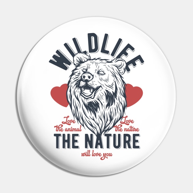 Wildlife Pin by peace and love