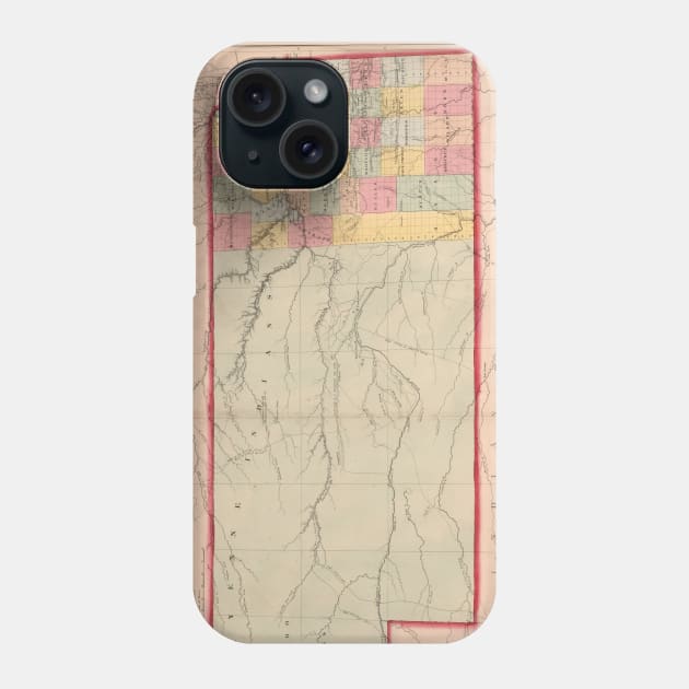 Vintage Map of Kansas (1859) Phone Case by Bravuramedia