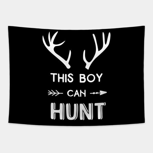 This Boy Can Hunt Tapestry by ThrivingTees