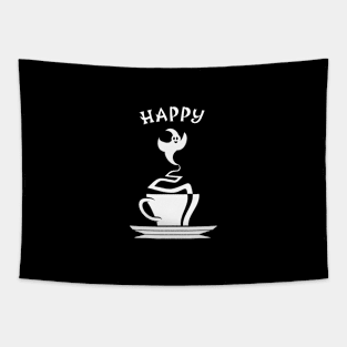 happy Halloween coffee gift Tapestry