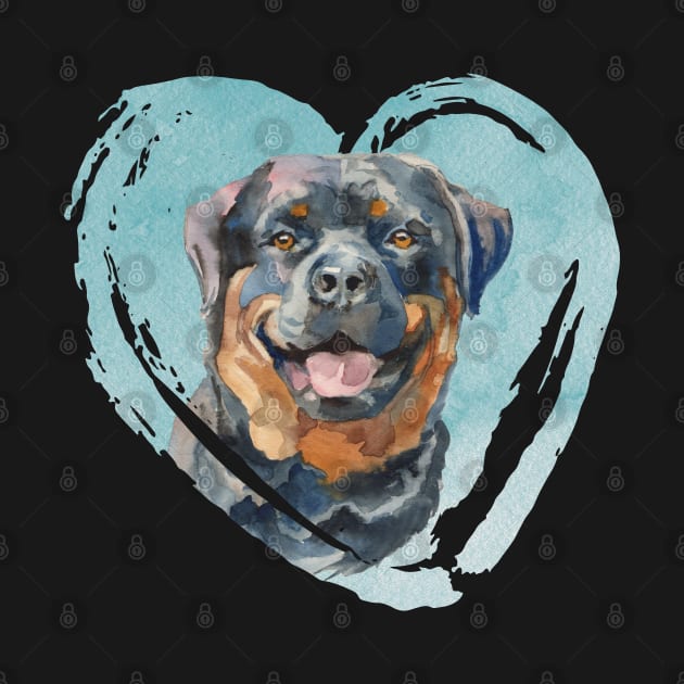 Rottweiler Portrait by AngelFlame