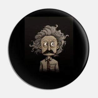 Genius Unleashed-Abstract Einstein Portrait 2 Pin