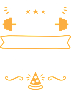 My Head Says Gym But My Heart Says Pizza (Typography) Magnet