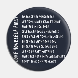 Embrace self-discovery Pin