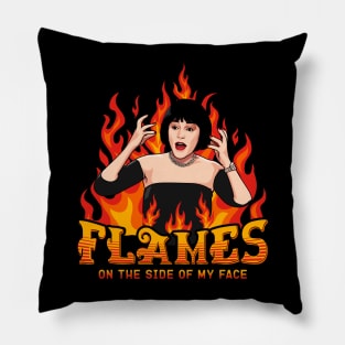 Clue Movie - Flames on the side of my face Pillow