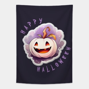 CUTE PUMPKIN SMILES Tapestry