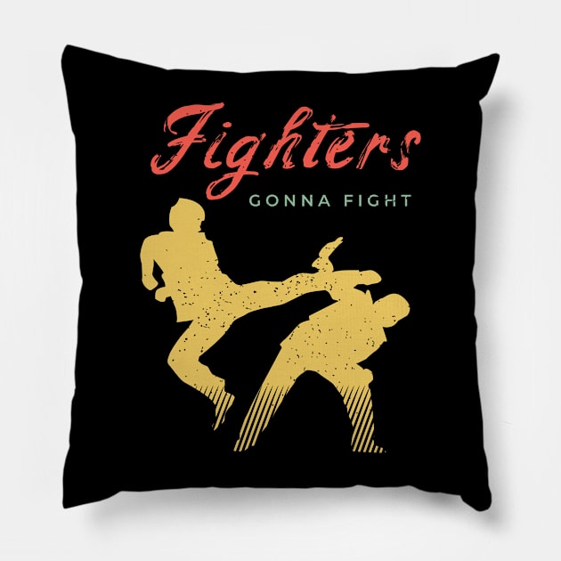 Fighter Design for a Martial Arts Lover Pillow by AlleyField