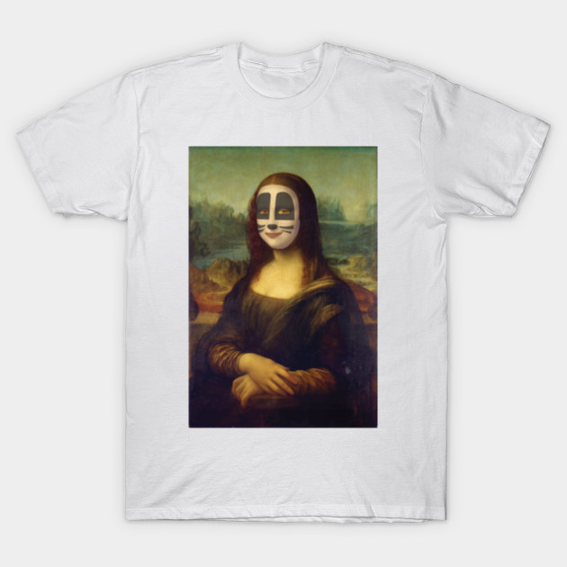 Funny Cat Face Mona Lisa Art T Shirt Teepublic
