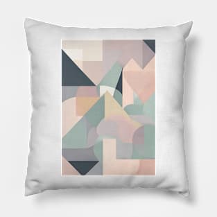 Pastel Geometric Bliss Pillow