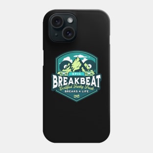 BREAKBEAT - Epic Funky Fresh mountain (Blue/Lime) Phone Case