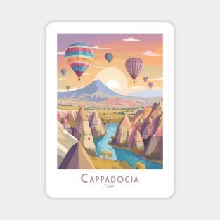 Travel Vintage Retro Poster Enchanting Cappadocia Sunset Magnet