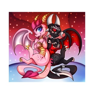 Cynder & Ember the dragon T-Shirt