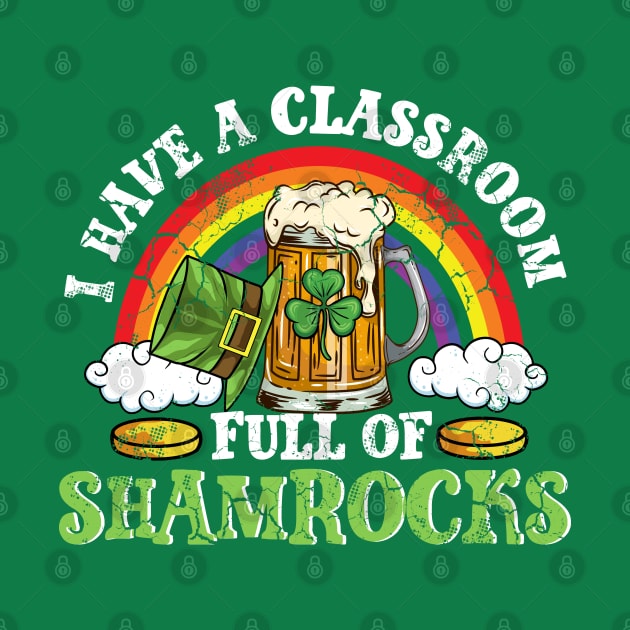 Teacher Classroom Full Of Shamrocks St Patricks Day by E