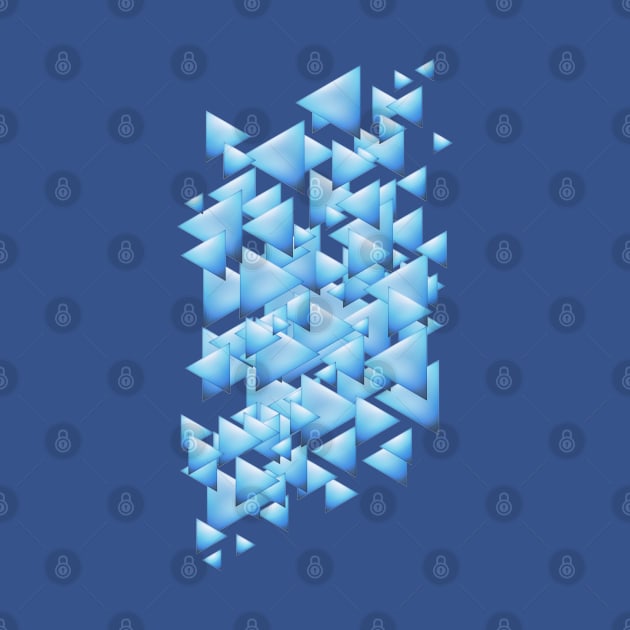 Snowy random triangles merging by Studio DAVE