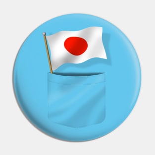 Pocket Japanese Flag Pin