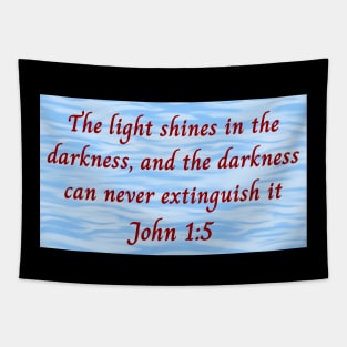 Bible Verse John 1:5 Tapestry