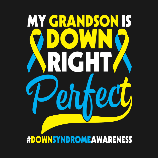 My Grandson Is Down Right Perfect Down Syndrome Awareness by Cowan79