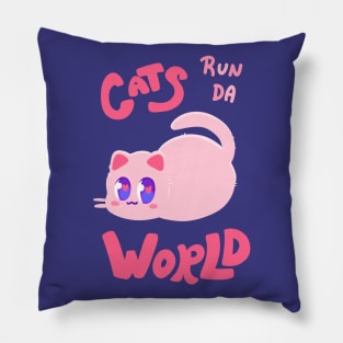 Cats run da World! - Catto Power Pillow