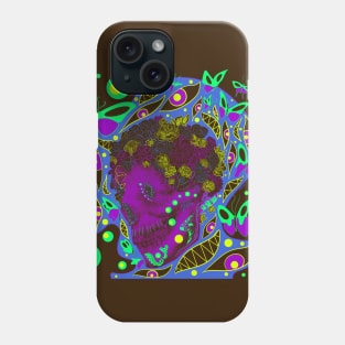 the dead and the butterfly in dark, ecopop mandala Phone Case