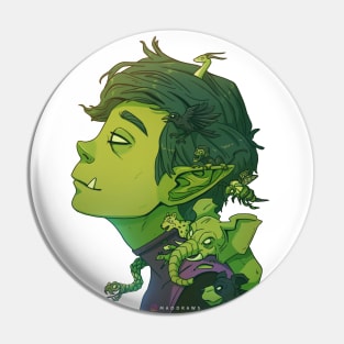 Beastboy Fan Art Pin