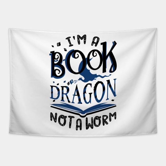 I'm a Book Dragon, not a Worm Tapestry by KsuAnn