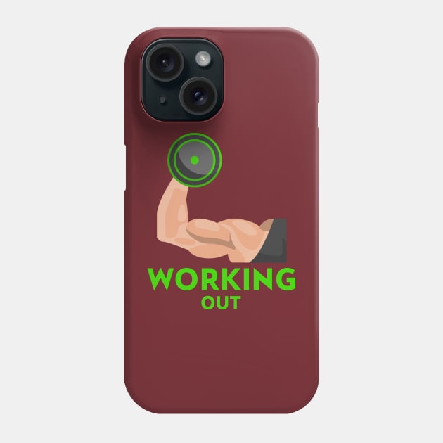 Working Out Phone Case by Sabahmd