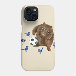 Wombat vs wrens soccer Phone Case