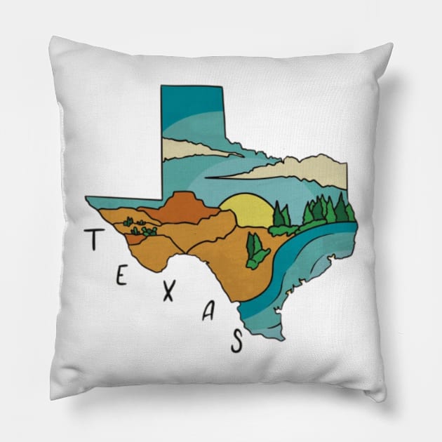 Texas Lover Pillow by Digital-Zoo