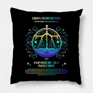 Libra Zodiac Horoscope Sign Pillow